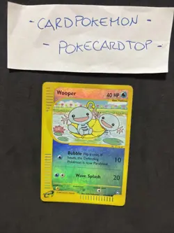 Pokemon Card Wooper 117/147- Eng-Holo Reverse-Exc! - Image 1