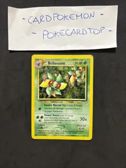 Pokemon Card Bellossom 3/111 - Set Neo Genesis-Holo-Eng-Good! - Image 1
