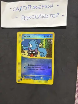 Pokemon Card Horsea 84/147- Aquapolis-Eng-Holo Reverse-Exc! - Image 1