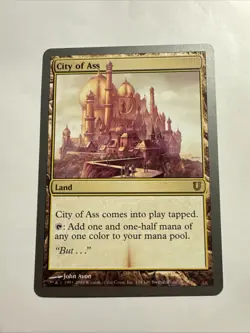 City of Ass Unhinged 134/140 2004 Magic The Gathering MTG - Image 1