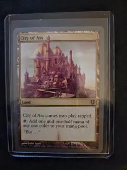 MTG City of Ass, UNHINGED set, regular RARE NM cond 2004 - Image 1