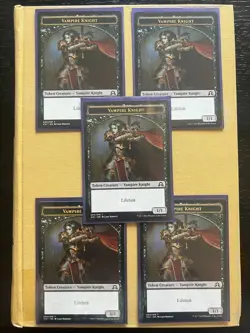 5-x [NM] Vampire Knight Token - Shadows over Innistrad - Magic: The Gathering - Image 1