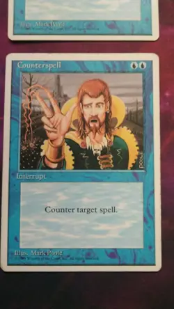 Counterspell x4 playset. MTG 4th Edition, Fourth Edition. MP, Moderately Played. - Image 5
