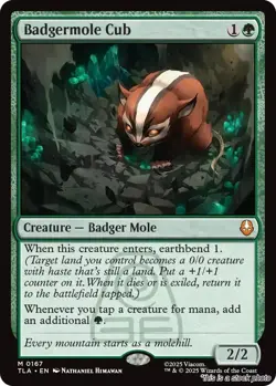 Badgermole Cub [TLA - 167] - NM TCG MTG - Image 1