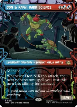 MTG TMNT - Don & Raph, Hard Science (Showcase) NM - Image 1