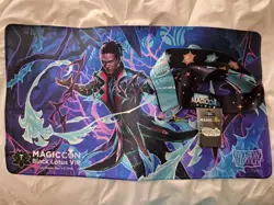 MTG Magic Con Las Vegas 2026 Black Lotus VIP Exclusive Playmat + Pin + Lanyard - Image 1