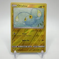 Chinchou 71/236 Pokemon Sun & Moon 2019 Cosmic Eclipse Unlimited Reverse Holo LP - Image 1