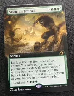 MTG Storm The Festival - Extended Art - MID - NM Unplayed - Ships Fast! - Image 1