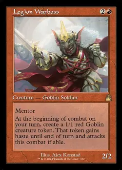 Legion Warboss Retro Frame Regular - Ravnica Remastered MTG-NM - Image 1