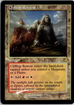 Clifftop Retreat (Retro Frame) 393 Dominaria Remastered MTG NM/M - Image 1