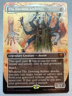 The Dawning Archaic (Borderless) FOIL - NM - MTG Secrets of Strixhaven SOS #289 - Image 1