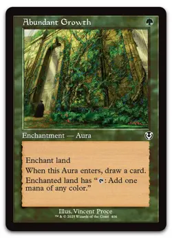 Abundant Growth (Retro Frame) #406 (NM) Innistrad Remastered INR Magic MTG - Image 1
