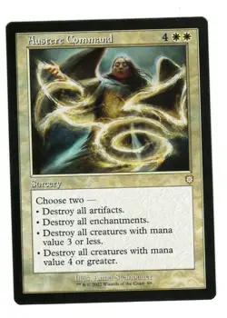 MTG Austere Command Retro Frame 69 Commander Brothers War Magic The Gathering - Image 1