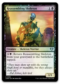Reassembling Skeleton #183 (Foil) (NM) Commander Masters CMM Magic MTG - Image 1