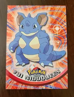 NM! BLACK Label Nidoqueen #31 1999 - Pokemon Topps TV Animation Edition Series 1 - Image 1