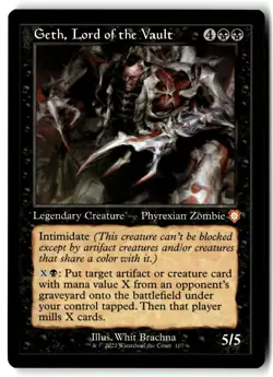 Geth, Lord of the Vault (Retro Frame) 107 Commander: The Brothers' War MTG NM - Image 1