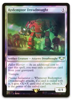 Redemptor Dreadnought (Surge Foil) #164 (NM) Warhammer 40,000 40K Magic MTG - Image 1