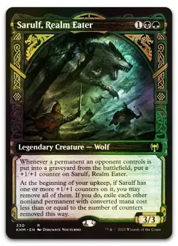 Sarulf, Realm Eater (Showcase) #330 (Foil) (NM) Kaldheim KHM Magic MTG - Image 1