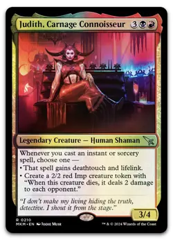 Judith, Carnage Connoisseur #210 (Foil) (NM) Murders Karlov Manor MKM Magic MTG - Image 1