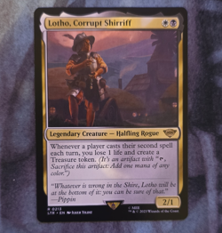 Wizards of the Coast Lotho Corrupt Shirriff Rare LOTR White Black 2023 - Image 1