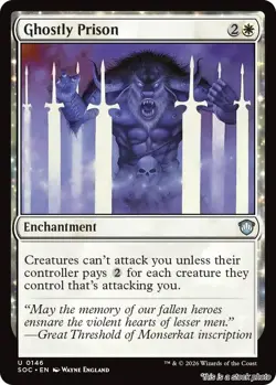 MTG Ghostly Prison 146 Commander: Secrets of Strixhaven Magic - Image 1