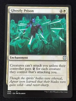 1x MTG Ghostly Prison - Commander: Kaldheim (KHC) #26 - Magic the Gathering - Image 1
