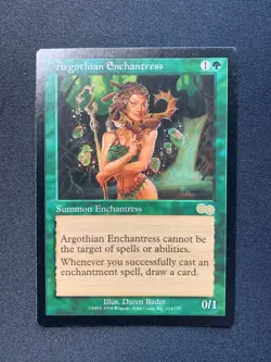 Argothian Enchantress - Urza's Saga – NearMint – MTG - Image 1