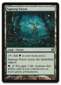 Sapseep Forest #36 (NM) Duel Decks: Ajani vs. Nicol Bolas DDH Magic MTG - Image 1
