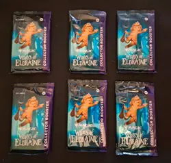 MAGIC THE GATHERING MTG WILDS OF ELDRAINE 6X COLLECTORS BOISTER PACKS - Image 1