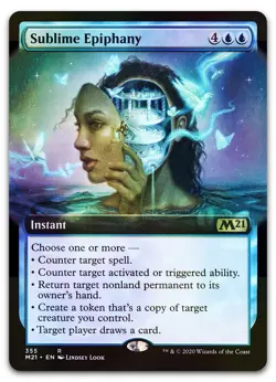 Sublime Epiphany (Extended Art) #355 (Foil) (NM) Core Set 2021 M21 Magic MTG - Image 1