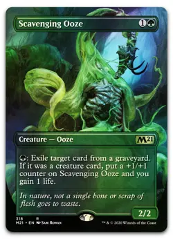 Scavenging Ooze (Alternate Art) #318 (Foil) (NM) Core Set 2021 M21 Magic MTG - Image 1