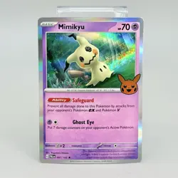 Pokemon Trick or Trade Halloween Holo Mimikyu Card #097/193 NM - Image 1
