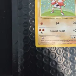 Pokemon Hitmonchan 7/102 Base Set Holo Rare Card 1999 English 70 HP - Image 5