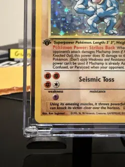 Pokemon TCG Machamp Holo Rare 1st Edition Super Clean! 🔥 - Image 5