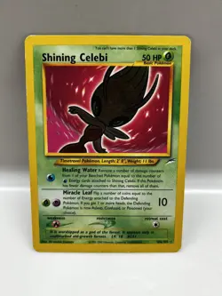 Pokemon TCG Shining Celebi Neo Destiny 106/105 Holo Unlimited Secret Rare LP - Image 2