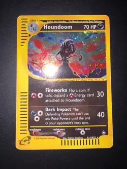 English 2003 Pokemon Aquapolis Houndoom Holo #H11/H32 - Image 1