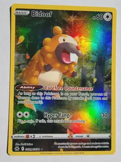 Bidoof 2023 Pokemon FULL ART #GG29 - Sword & Shield - Crown Zenith - NRMT-MINT!! - Image 1