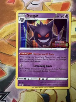 Pokemon Gengar SWSH241 Black Star Promo Lost Origin Prerelease STAMP NM - Image 1