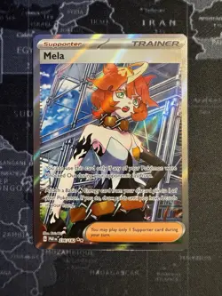 Pokemon Mela Trainer-Supporter SV04: Paradox Rift Holo Ultra Rare 236/182 - Image 1