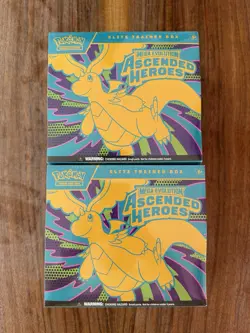 Pokemon Mega Evolutions Ascended Heroes ETB Elite Trainer Box Lot Of 2 - Image 1