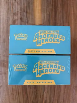 Pokemon Mega Evolutions Ascended Heroes ETB Elite Trainer Box Lot Of 2 - Image 5