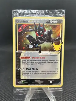 2021 Pokemon Celebrations Greninja Gold Star SWSH144 Black Star Promo - Sealed - Image 1