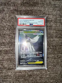 2025 Pokemon Mega Evolution #180/132 Mega Absol Ex Spec Illustration Rare PSA 10 - Image 3
