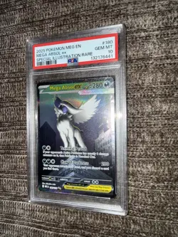 2025 Pokemon Mega Evolution #180/132 Mega Absol Ex Spec Illustration Rare PSA 10 - Image 4