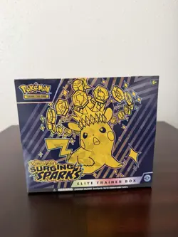 Pokemon TCG Scarlet & Violet Surging Sparks Pokemon Sealed Elite Trainer Box ETB - Image 1