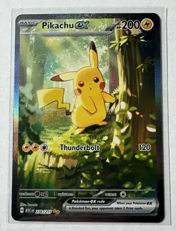 Pokemon TCG ME: Ascended Heroes Pikachu ex 276/217 SIR NM PACK FRESH - Image 1