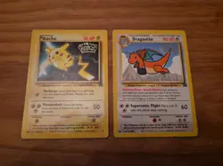 Pokemon Cards The First Movie Promo 1999 Pikachu & Dragonite Vintage - Image 1