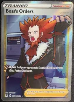 Near Mint Boss's Orders Full Art TG24/TG30 Pokemon Lost Origin Trainer Gallery - Image 1