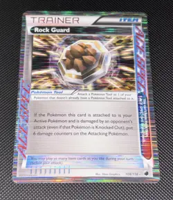 Pokemon TCG Rock Guard Ace Spec Plasma Freeze Holo Card 108/116 Rare - Image 1