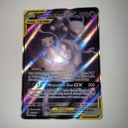 Mewtwo & Mew GX 222/236 - Unified Minds Tag Team Ultra Rare Full Art Pokemon- NM - Image 2